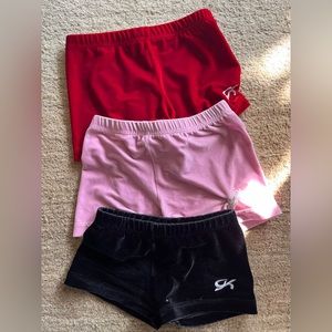 Gymnastics GK leotard shorts pack of 3!